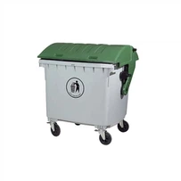 Recipiente de lixo plástico externo móvel